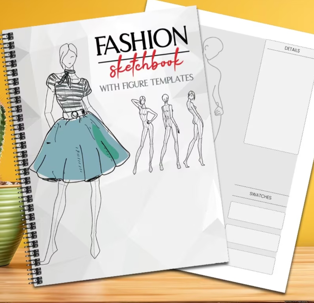 Fashion Sketchbook — скетчбук для створення модних образів із шаблонами фігур 2