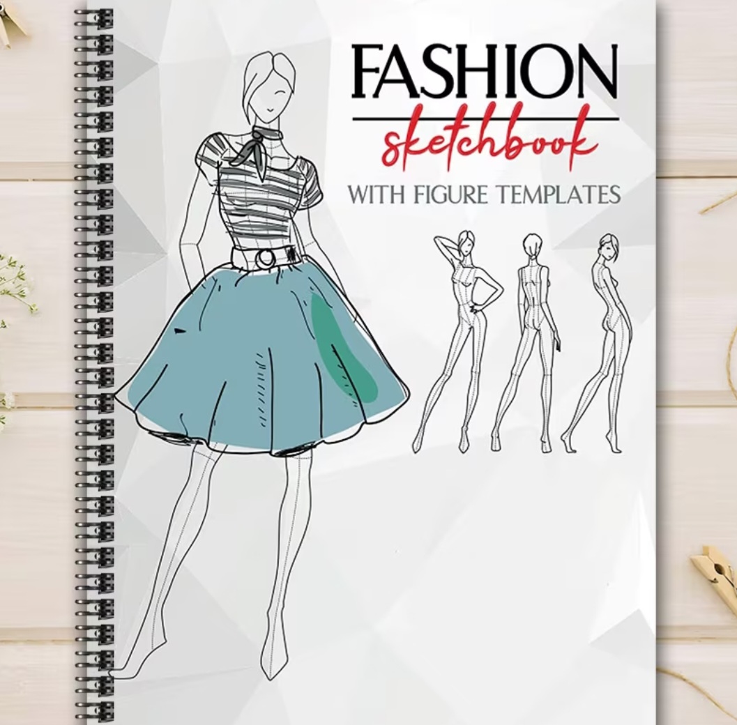 Fashion Sketchbook — скетчбук для створення модних образів із шаблонами фігур 4