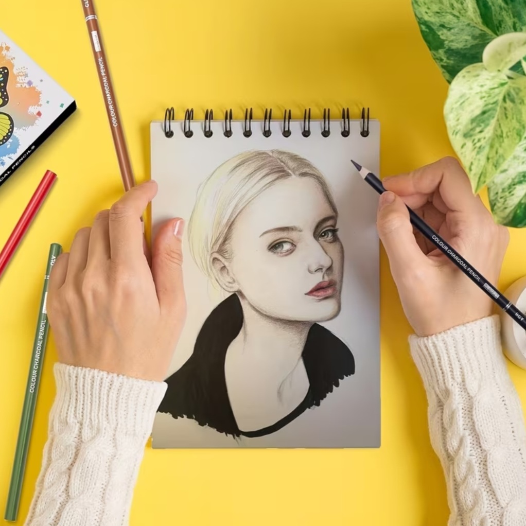 Набір кольорових вугільних олівців AIWOLIN — 24 кольори 🎨 6