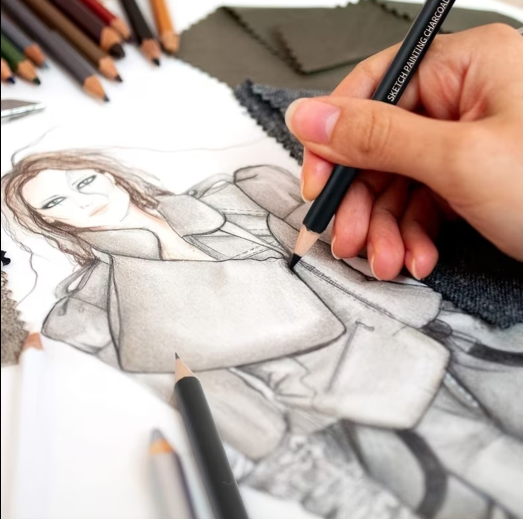 Набір вугільних олівців для малювання та скетчингу Xileyw Art (12 шт.) 3