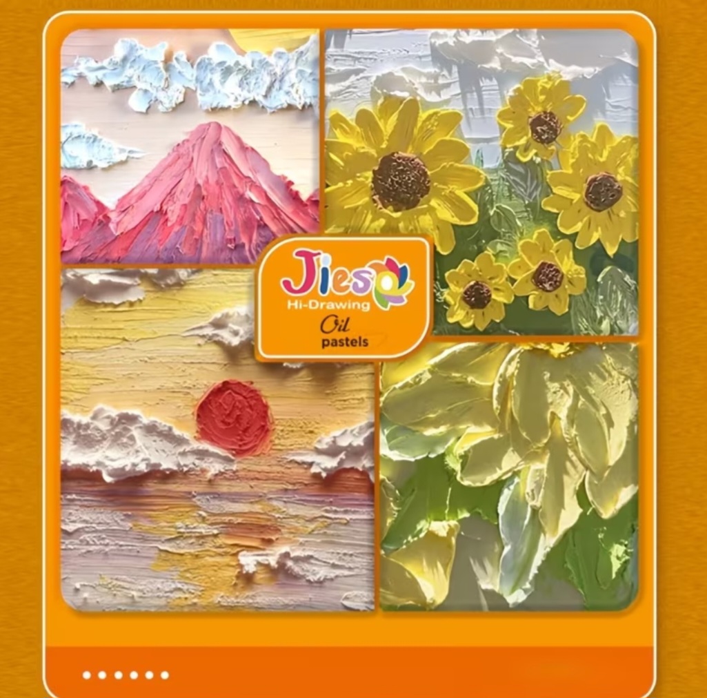 Олійна пастель JIESO Premium — 102 шт., 96 кольорів 🎨 4