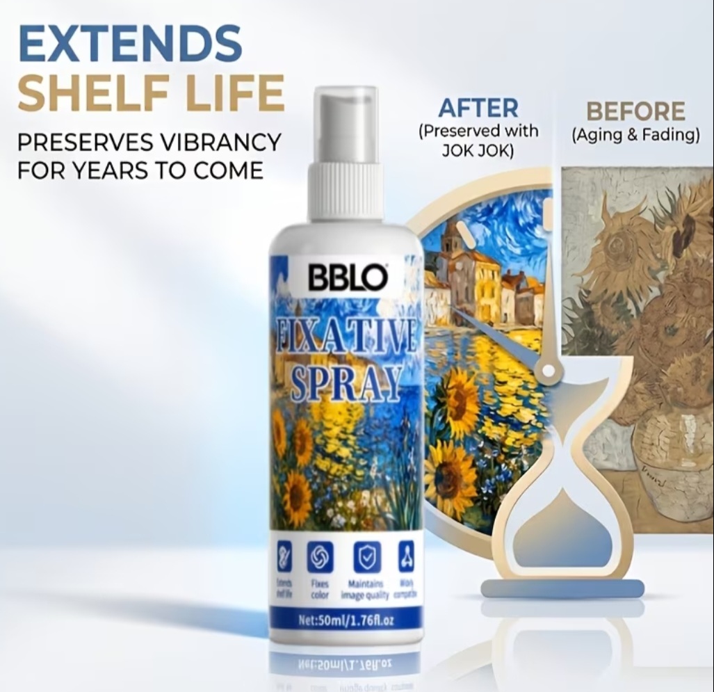 Фіксатив-спрей BBLO Fixative Spray для художніх робіт, 50 мл 4