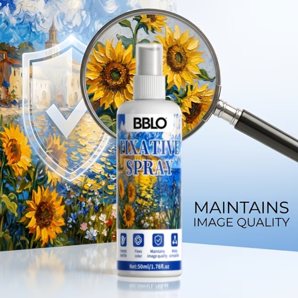Фіксатив-спрей BBLO Fixative Spray для художніх робіт, 50 мл 6