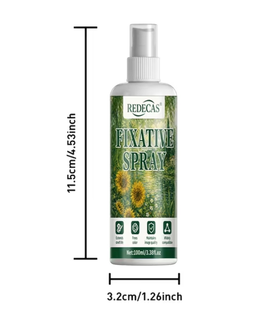 Фіксатив-спрей REDECAS для художніх робіт, 100 мл 8
