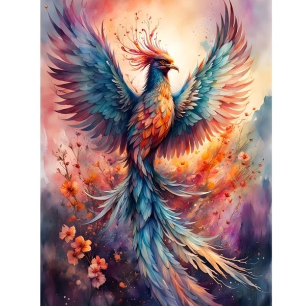 Алмазна мозаїка 5D «Фенікс» 25×35 см (полотно 30×40 см). Без підрамника