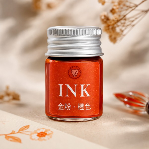 Перламутрове чорнило INK — помаранчеве із золотистим блиском ✨