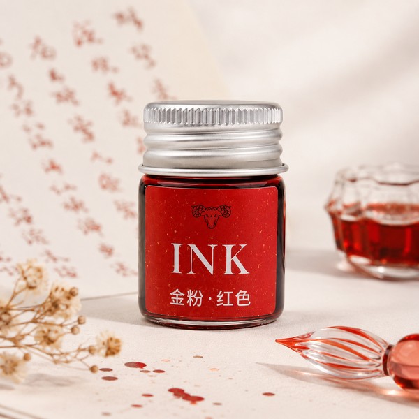 Перламутрове чорнило INK — червоне із золотистим блиском ❤️✨