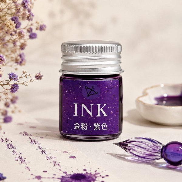 Перламутрове чорнило INK — фіолетове із золотистим блиском ✨