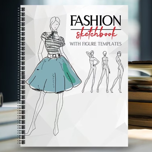 Fashion Sketchbook — скетчбук для створення модних образів із шаблонами фігур